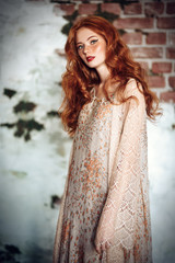Obraz premium long lace dress