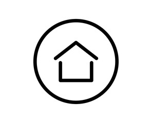 House line icon. Vector symbol in trendy flat style on white background. Web sing for design.