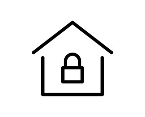 House line icon. Vector symbol in trendy flat style on white background. Web sing for design.
