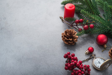 The golden clock, whose arrow are about twelve o'clock New Year celebration