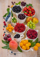 berry mix isolated on a white background