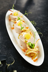 Mousse of Cod Liver, Onion and Crispy Chips