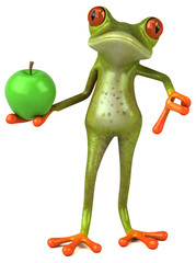 Fototapeta premium Fun frog - 3D Illustration