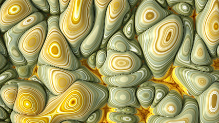 Colorful volumetric abstract background with texture. 3d illustration, 3d rendering.