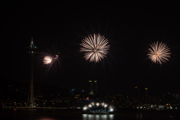 Macau, China 7th September 2019. 30th Macao International Fireworks Display Contest, Philippines Team - Platinum Fireworks, Inc.