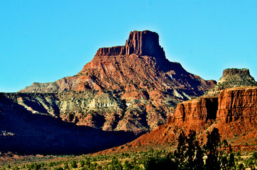 Mesa shaped like chair (Jacob’s Chair), San Juan Country, Utah 
