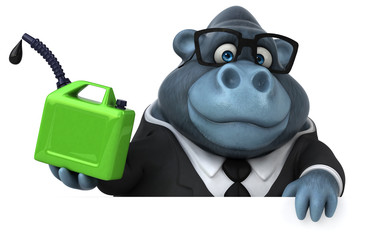 Fun gorilla - 3D Illustration