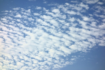 青い天空に広がる魅力的な雲海