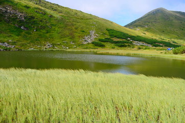 A lake called Nesamovite, located in the Ukrainian Carpathians at an altitude of 1750 m.