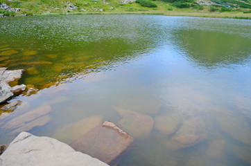 A lake called Nesamovite, located in the Ukrainian Carpathians at an altitude of 1750 m.