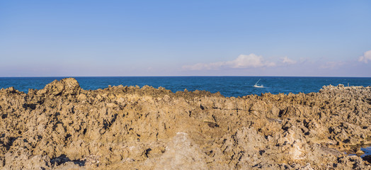 Volcanic rocks in Bali, Nusadua, Waterbloom fountain