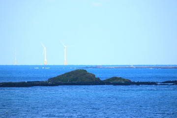 제주에 있는 서우봉 해변의 풍경이다.