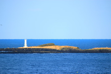 제주에 있는 서우봉 해변의 풍경이다.