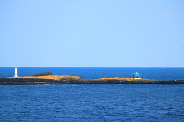 제주에 있는 서우봉 해변의 풍경이다.