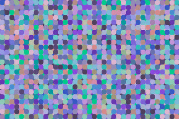 Colorful geometric pattern with different shapes. Oil painting on canvas style. Modern creative texture, minimal flat style. 