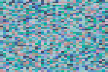 Colorful geometric pattern with different shapes. Oil painting on canvas style. Modern creative texture, minimal flat style. 