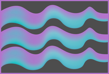 liquid gradient background with three lines