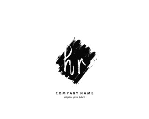 HR Initial letter logo template vector