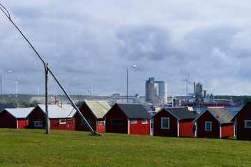 Kappelshamn, Gotland, Sweden Small fishing boats in the harbour.