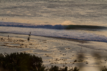Surfing Silhouette sunset wave