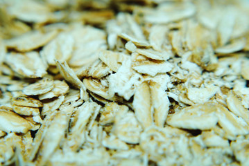 A handful of oatmeal for breakfast