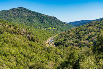 Fototapeta na wymiar View across the Jimena de la Frontera countryside, Andalusia, Spain