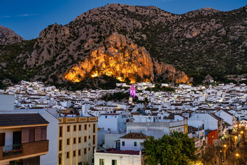Ermita de San Antonio in Ubrique, Cadiz, Andalusia, Spain at night © rudiernst