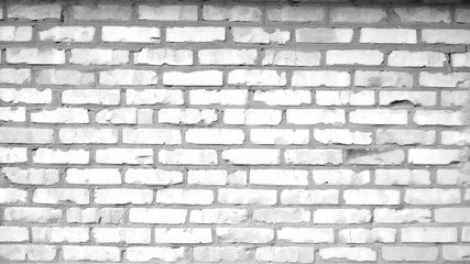 Abstract old white brick wall background