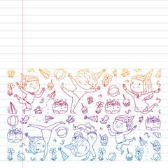 cleaning services company vector monochrome pattern on white background, drawing gradient, notebooks lined