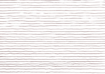 筆で描いたチョコレート色の手描きの線　アナログな和風ボーダー背景