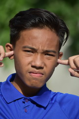 Obraz premium An A Quiet Male Youngster