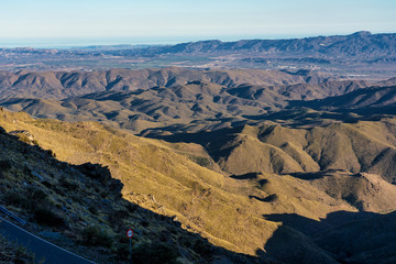 Fototapeta na wymiar Alto de Velefique in Sierra de Los Filabres, Almeria, Andalusia, Spain