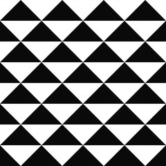 Seamless monochrome geometric triangle pattern design background