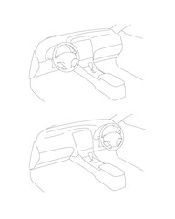 24 内装イラスト 01  インパネ テクニカルイラスト