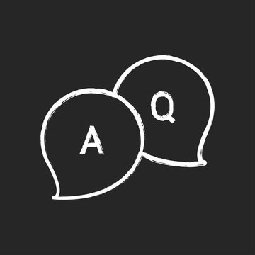 Discuss chalk icon vector illustration logo template