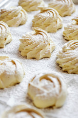 Homemade banana yellow marshmallows. Caring for children's health, healthy dessert.