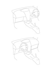 28 内装イラスト 02  インパネ テクニカルイラスト