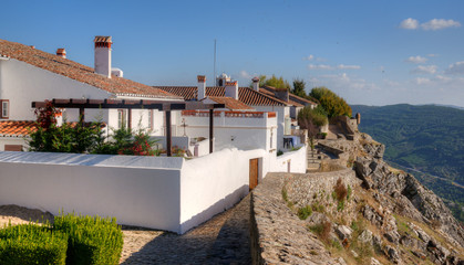 Maisons traditionnelles à Marvão, Portugal