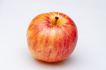 Ripe red apple isolated on white