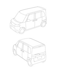 36 コンパクトカー 04 外観_テクニカルイラスト