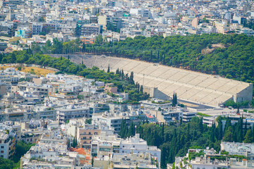 Obraz premium Urban Athens view from top Mount Lycabettus