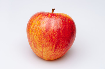 Ripe red apple isolated on white