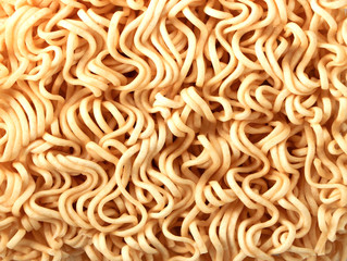 close up of uncooked Instant noodles texture background.
