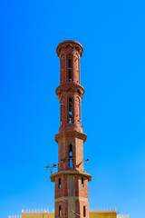 Naklejka premium Construction of mosque in El Dahar district of the Hurghada city, Egypt