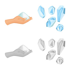 Isolated object of cooking and sea sign. Collection of cooking and baking vector icon for stock.