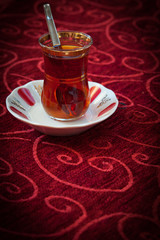 How a tea is served in Istanbul
