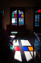 Colours over the window