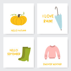 Autumn icon set.