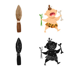 Fototapeta premium Vector design of evolution and prehistory icon. Set of evolution and development stock symbol for web.