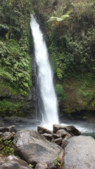 Obraz premium water fall at the gede mountain